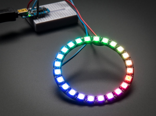 Модуль NeoPixel Ring 24 x WS2812B RGB LED Модуль NeoPixel Ring 24 x WS2812B RGB LED