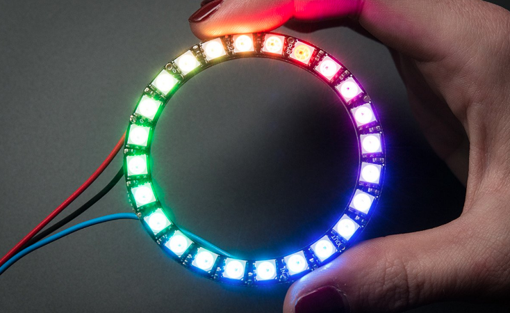 Модуль NeoPixel Ring 24 x WS2812B RGB LED Модуль NeoPixel Ring 24 x WS2812B RGB LED