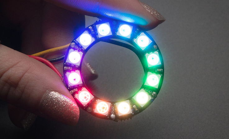 Модуль NeoPixel Ring 12 x WS2812B RGB LED Модуль NeoPixel Ring 12 x WS2812B RGB LED