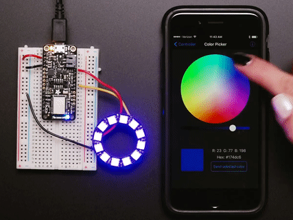 Модуль NeoPixel Ring 12 x WS2812B RGB LED Модуль NeoPixel Ring 12 x WS2812B RGB LED