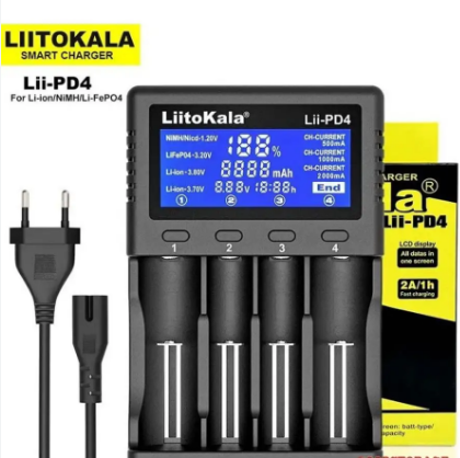 Универсальное зарядное устройство LiitoKala на 2 и 4 аккумулятора