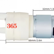 Миниатюрный диафрагменный насос 365/385 (12В) 