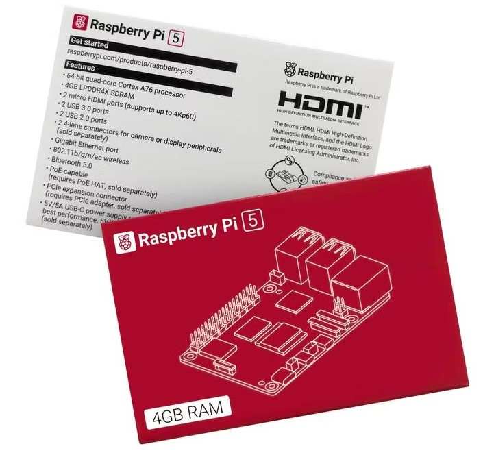 Raspberry Pi 5 // 4GB, 8GB