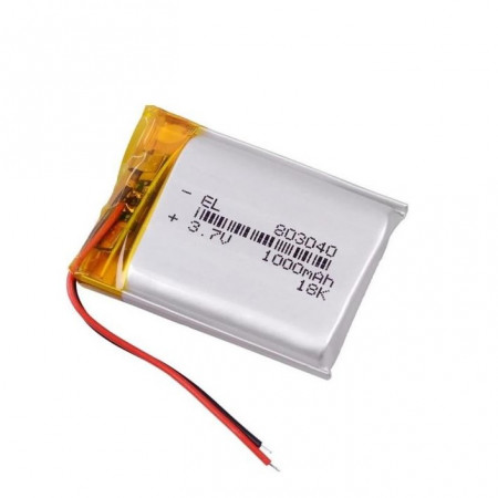 Аккумулятор Li-Ion (LiPo) 1000мАч 3.7В формата 803040