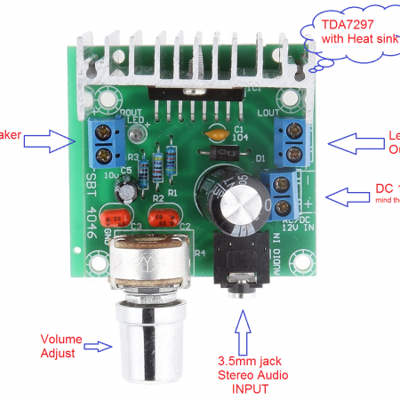 Усилитель 15W+15W (TDA7297)