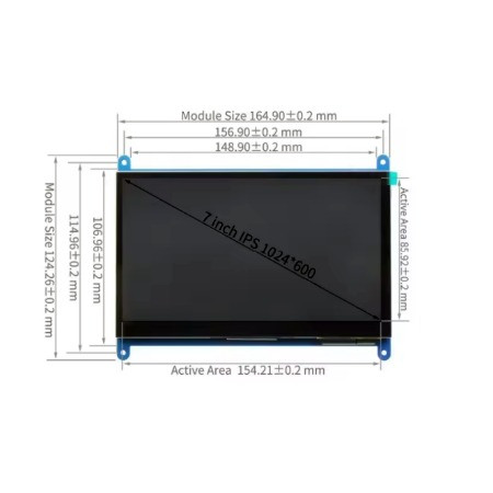 7-дюймовый IPS сенсорный экран 1024×600 HDMI для Raspberry Pi, Windows 10 7-дюймовый IPS сенсорный экран 1024×600 HDMI для Raspberry Pi, Windows 10