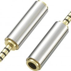 Адаптер переходник AUX Jack 2.5mm (мама) на Jack 3.5mm (папа) 