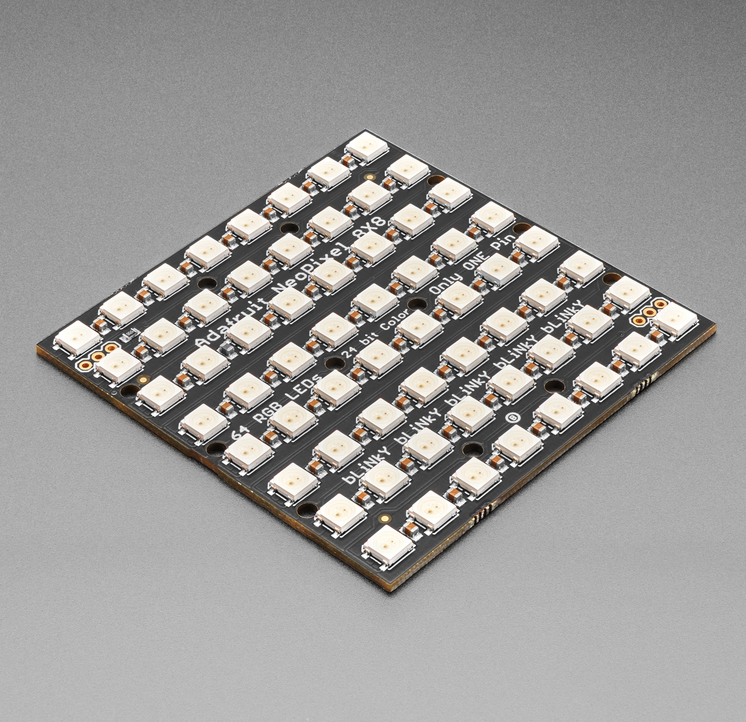 Светодиодная матрица WS2812 NeoPixel NeoMatrix (адресная 5050, 5В)