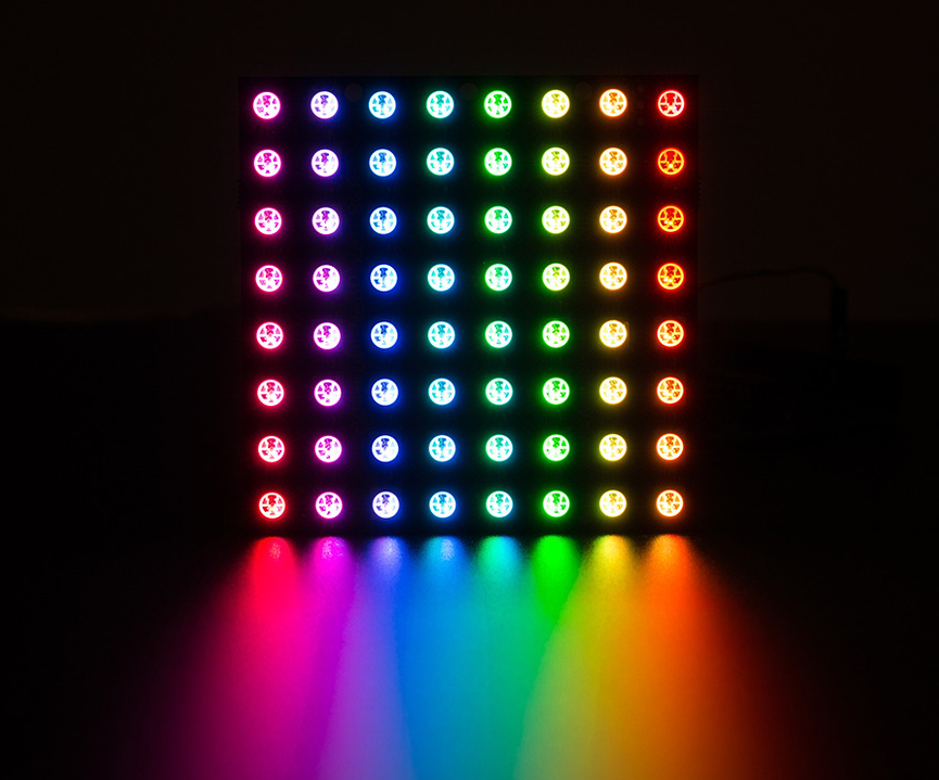 Светодиодная матрица WS2812 NeoPixel NeoMatrix (адресная 5050, 5В)
