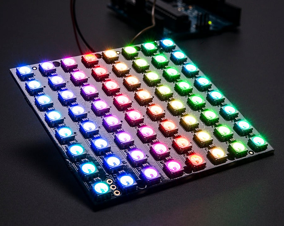 Светодиодная матрица WS2812 NeoPixel NeoMatrix (адресная 5050, 5В)