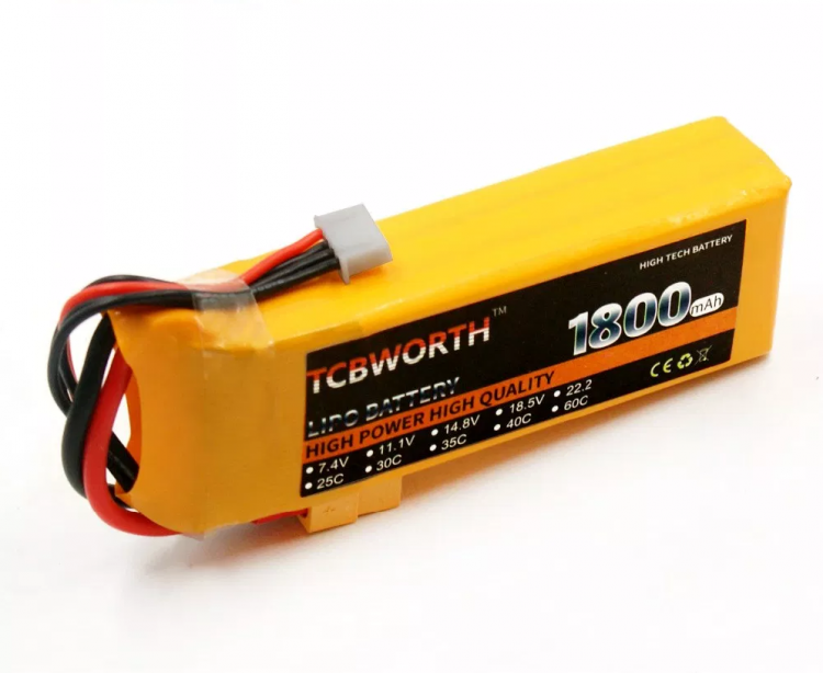 Аккумуляторы LiPo 2S 7.4V 1500mAh 1200mAh