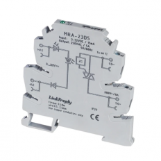 Твердотельное реле In: 3-32VDC Out: 250VAC/2A (ультратонкий модуль на DIN)