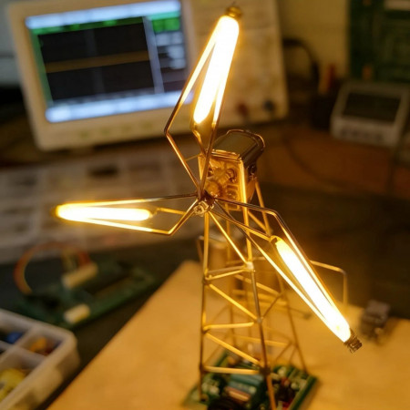 DIY ветряная мельница ночник