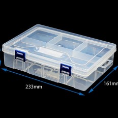 Коробка пластиковая с замком (2 уровня)