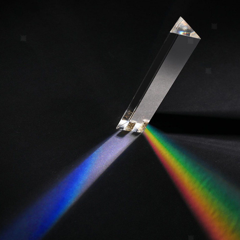 Треугольная высококачественная стеклянная оптическая призма 25x25x80