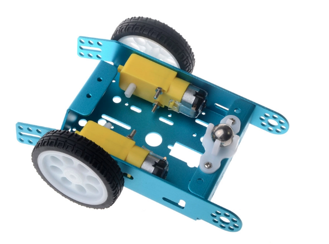 Робот платформа металлическая (Arduino шасси, 2 колеса)
