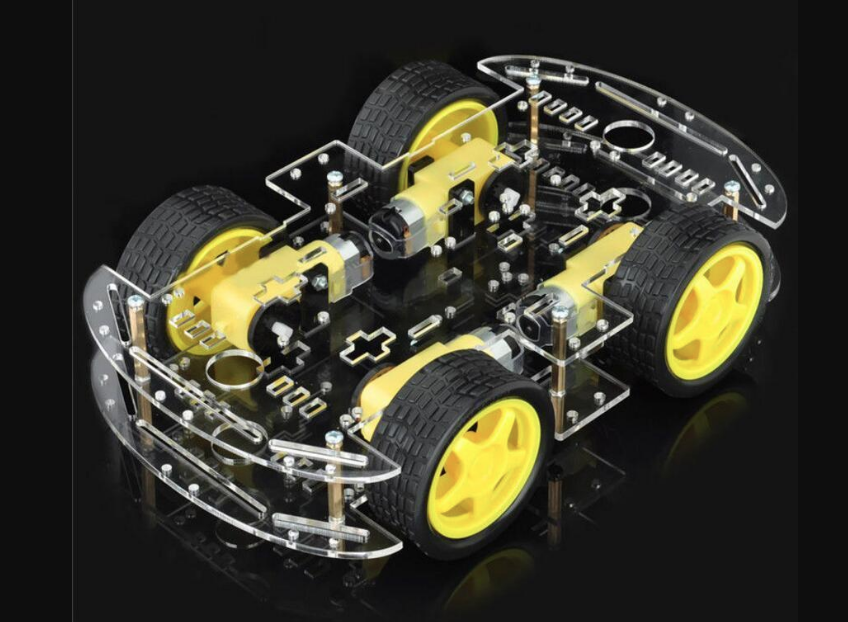 Робот платформа (Arduino шасси, 4 колеса)