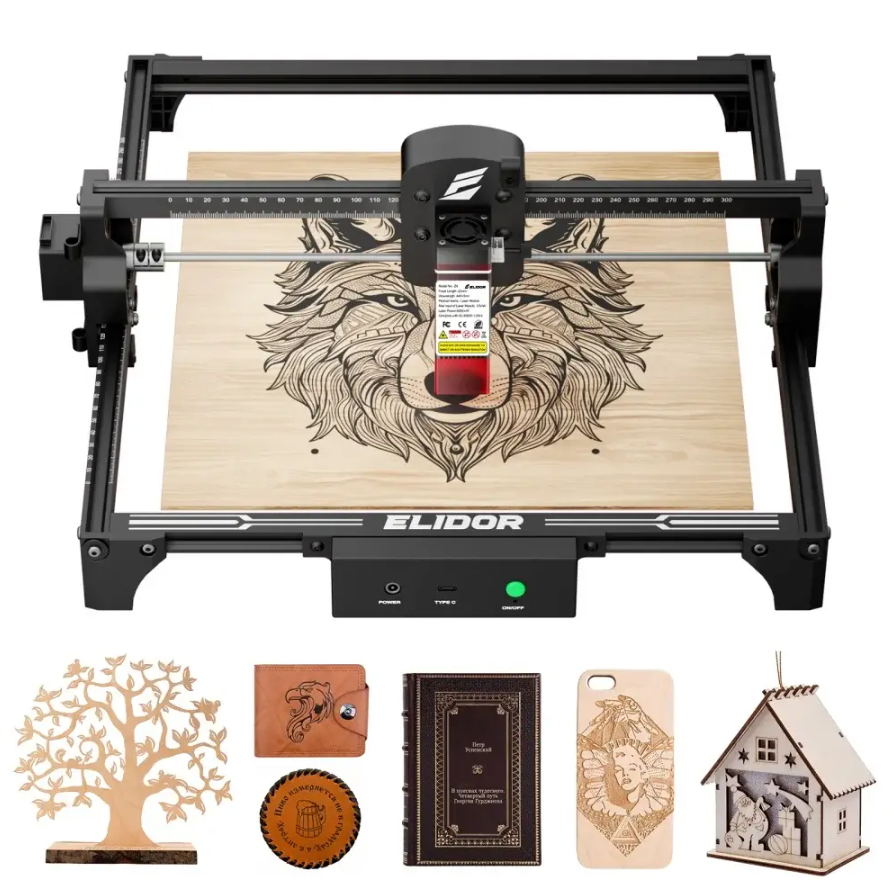 Лазерный гравер "Elidor Z6" - 6Вт, 300x300мм