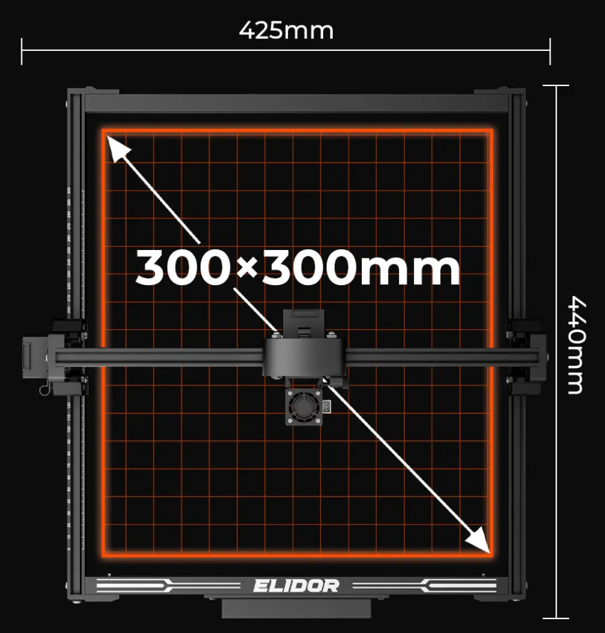 Лазерный гравер "Elidor Z6" - 6Вт, 300x300мм